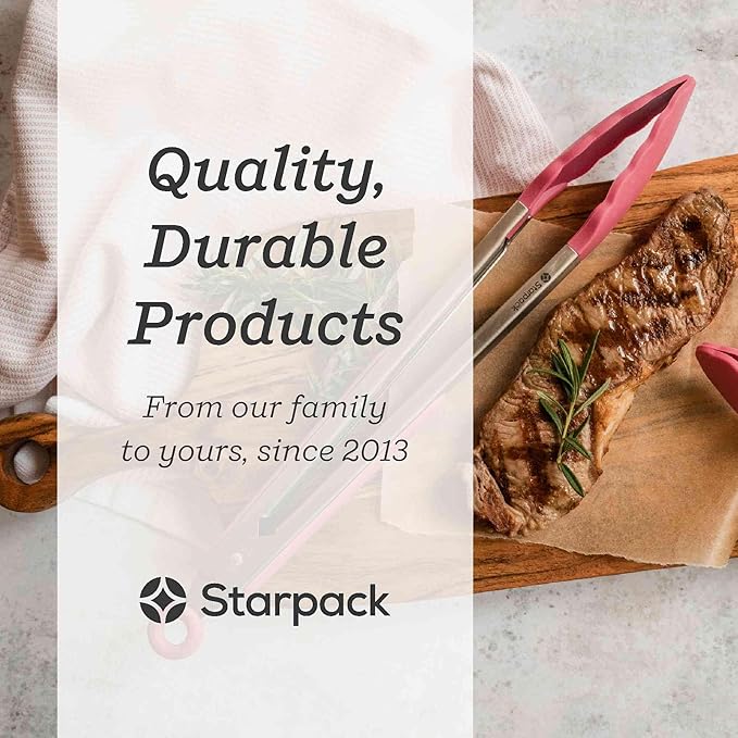 Tongs, 12 Inch Silicone with Stainless Steel Core in Earthy Pink