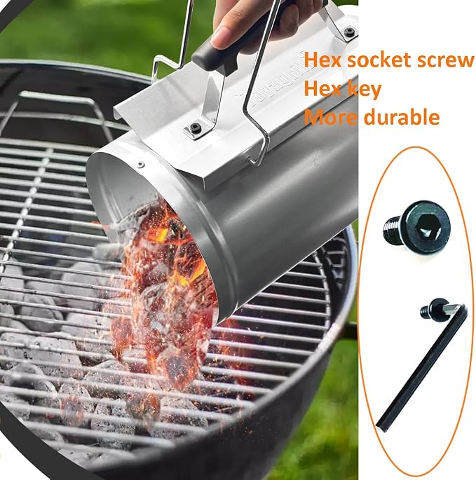 7.5X12inch XL Charcoal Chimney Starter - Image 10