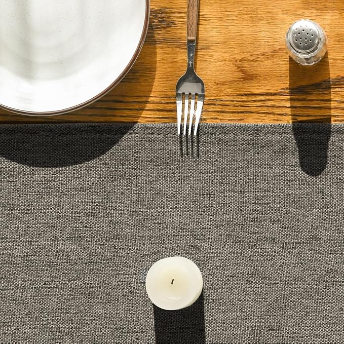 Artoid Mode Coffee Brown Table Runner, Seasonal Fall Washable Kitchen Dining - Image 8