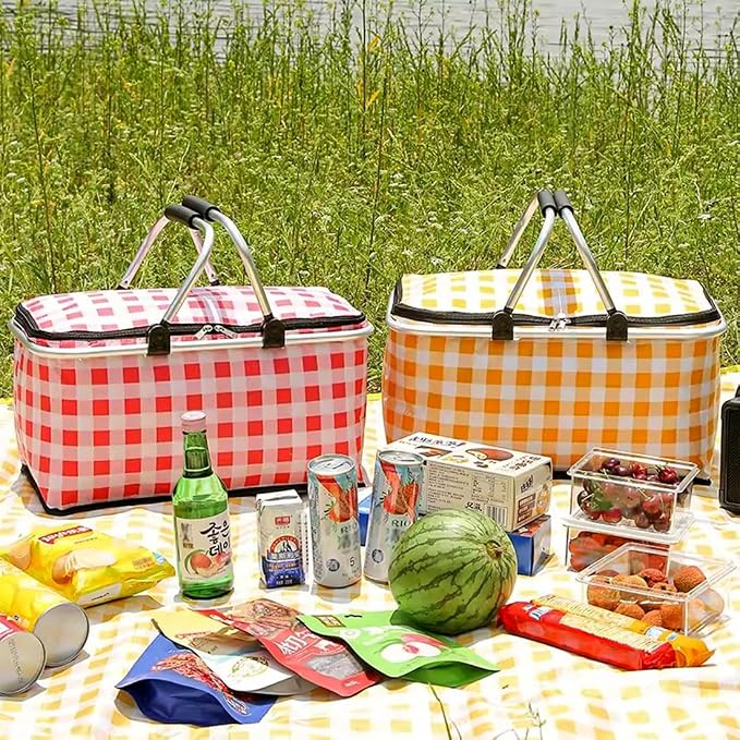 Insulated Picnic Basket Cooler Bag - Image 5