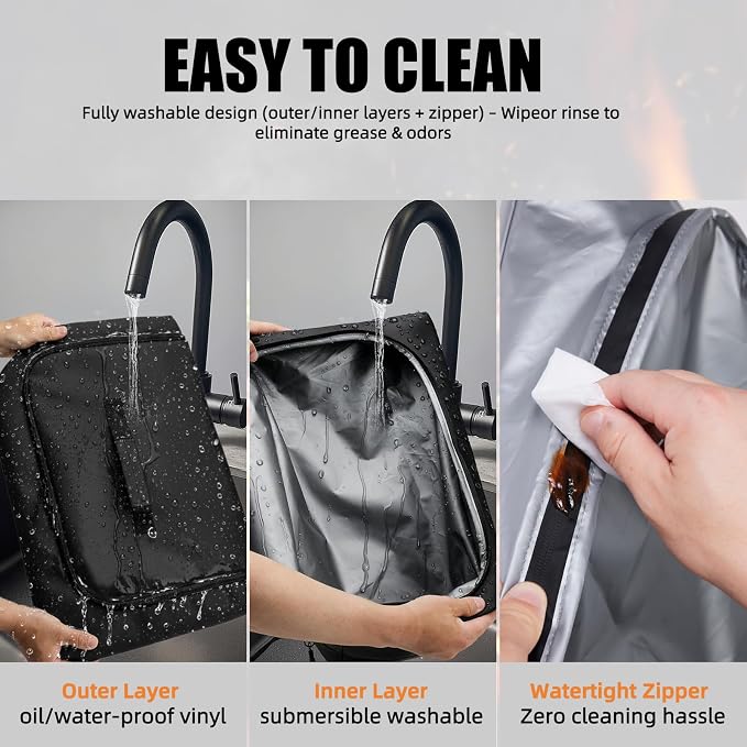 BBQ Blanket for Resting Meat, Leak-Proof Insulated Meat Resting Bag, 270° Top - Image 6