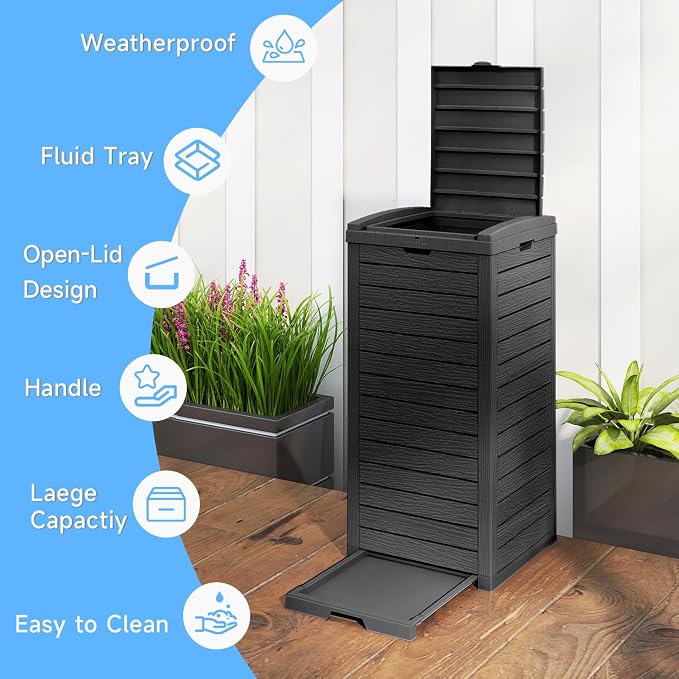 38 Gallon Outdoor Trash Can - Image 5