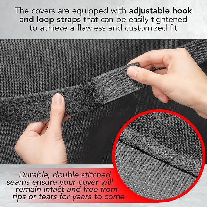 Heavy Duty BBQ Grill Cover for Outdoor Grill, 72 Inch – Waterproof, Weather - Image 5