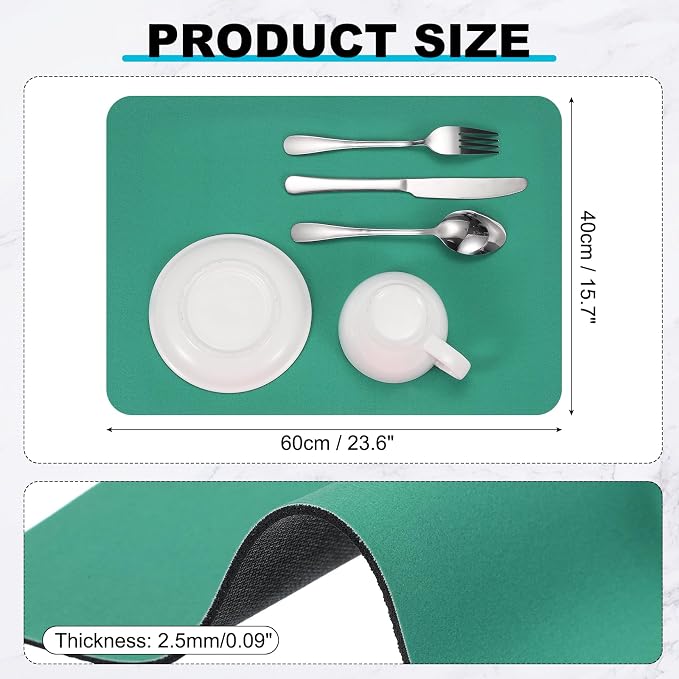 uxcell Silicone Mats for Kitchen Counter, 23.6" x 15.7" Non-Slip Countertop - Image 2
