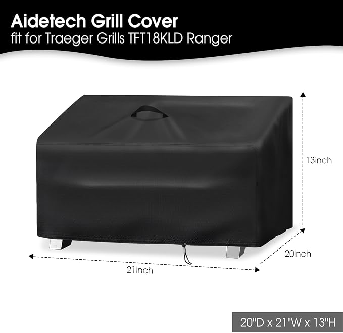 Grill Cover for Traeger TFT18KLD Ranger, Waterproof Dustproof Tabletop Grill - Image 2