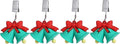 TwoFish Home Set of 4 Xmas Bell Tablecloth Weights Clips Handicraft Xmas Bell by TwoFishHomeFashionLLC
