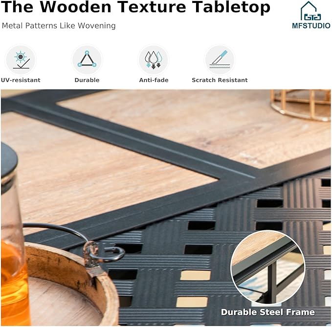 MFSTUDIO Outdoor Patio Dining Table - Image 4