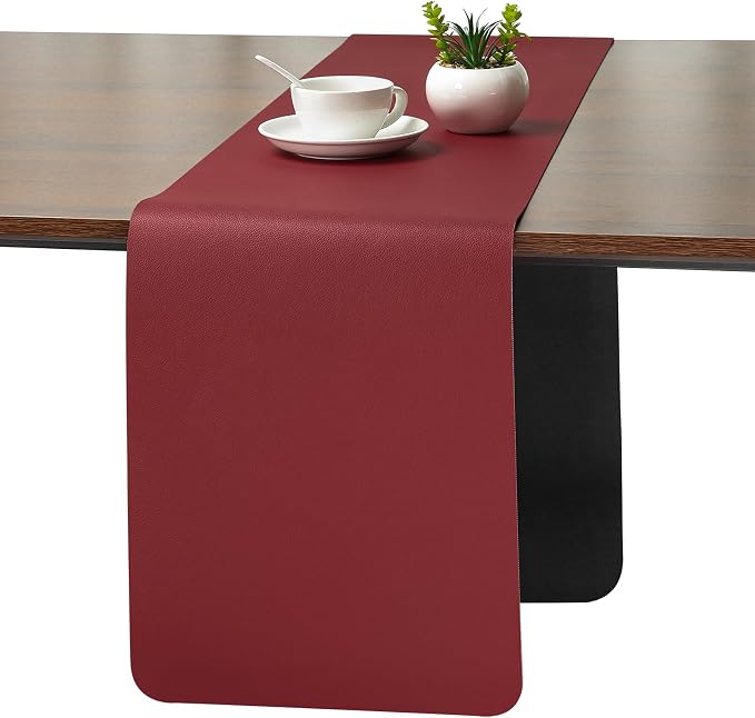 Myir JUN Table Runner Double Sided Vinyl Runner Table 72 Inch Long Runner by MyirJUN
