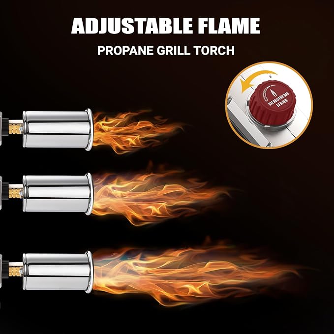 Propane Torch Gun, Powerful Cooking Grill Torch Gun, Adjustable Flamethrower - Image 5