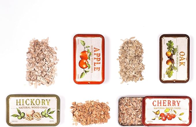 Cocktail Smoker Wood Chips 4 Natural Flavors: Oak, Hickory & Apple | Whiskey & by WILDSHIMMER
