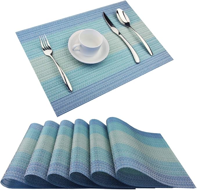 Plastic Placemats, Non Slip Washable Placemats by PandaPalm