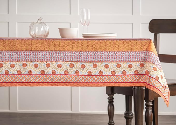 Maison d' Hermine Table Cloth Square Table 100% Cotton 54 x 54 Inches Fall - Image 7