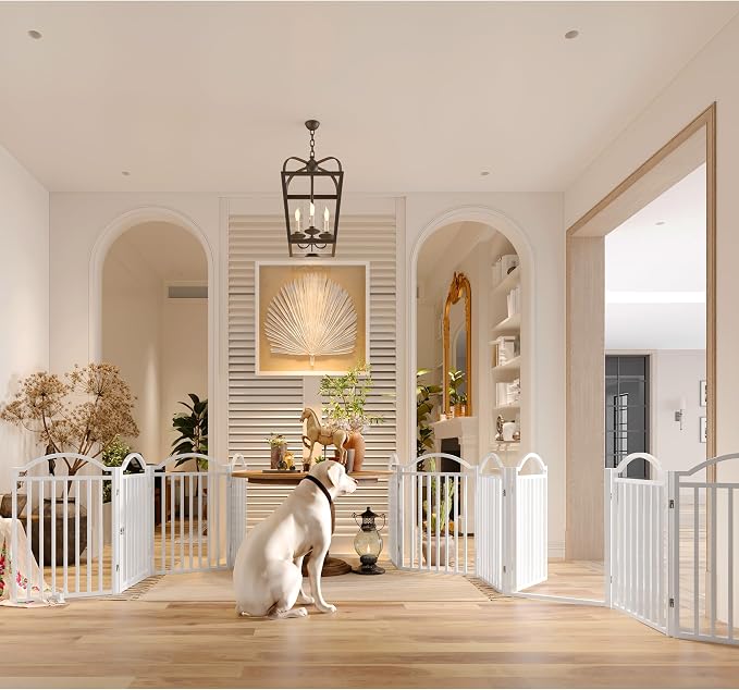 BHG Metal No-Assembly Freestanding Dog Gate - Image 3