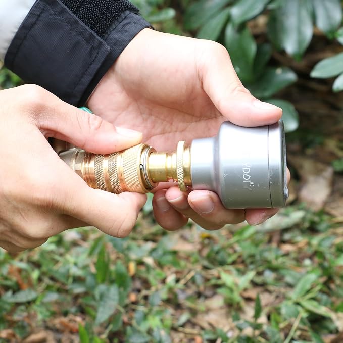 STYDDI Brass Full Flow Garden Hose Quick Release Connect Adaptor Fitting - Image 2