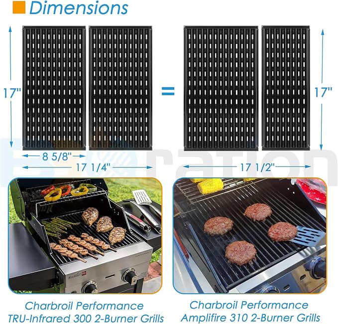 17" Grill Grate for Charbroil Performance TRU-Infrared/Amplifire 2 Burner - Image 3