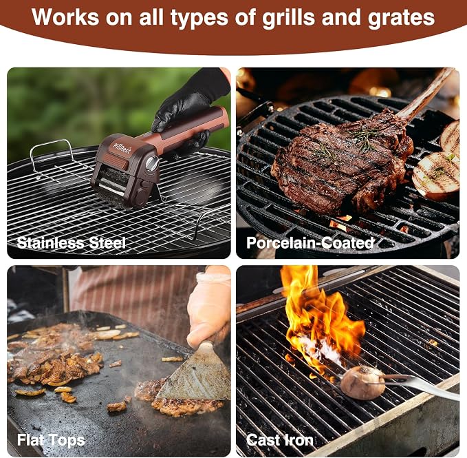 Electric Grill Brush, Cordless Rechargeable Grill Cleaner - Image 7