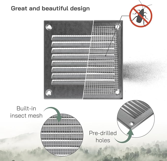 Vent Systems 4'' x 4'' Inch Pack of 5 - Image 3