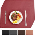 Vinyl Placemats Set of 12 Heat Resistant Easy Clean Non-Slip Place Mats by BxzanDya-LifeSmartMaker
