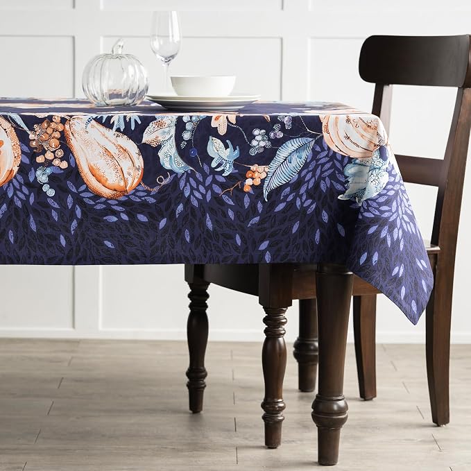 Maison d' Hermine Table Cloth Square Table 100% Cotton 60 x 60 Inches Fall - Image 7