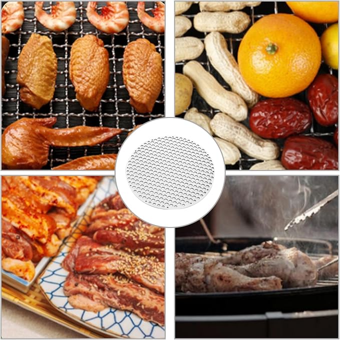 Round Grill Grate, 9.5 Inch Stainless Steel Grill Grate, Heat-Resistant Heavy - Image 2