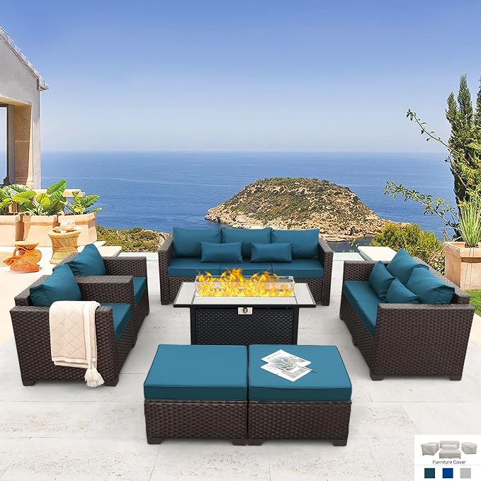 Patio Furniture Set 7 PCS Outdoor Patio Furniture by RattanStar