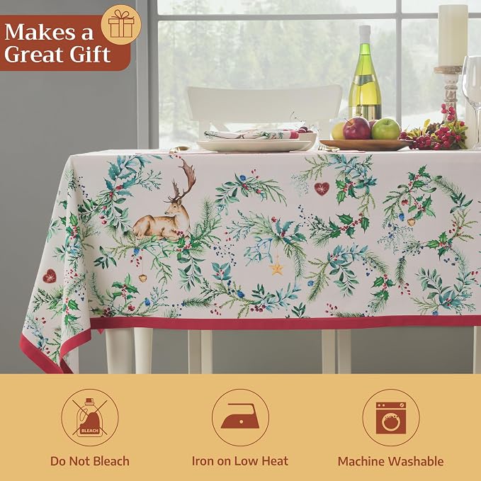 Maison d' Hermine Table Cloth Rectangle Table 100% Cotton 60 x 120 Inches Fall - Image 5