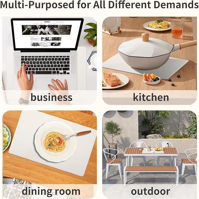Maxpearl Faux Leather Placemats Set of 8 - Image 8