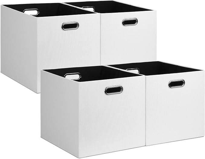 Posprica 13x15x13in Collapsible Storage Bins, Fabric Foldable Cube Storage Boxes by Posprica
