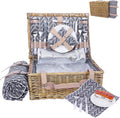 Neti Neti Wicker Picnic Basket for 4 by NetiNeti