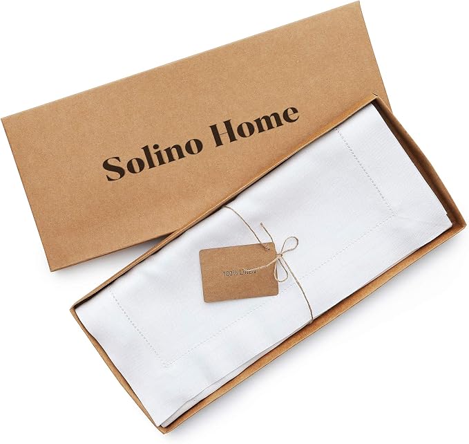 Solino Home Linen White Table Runner 108 Inches Long - Image 5