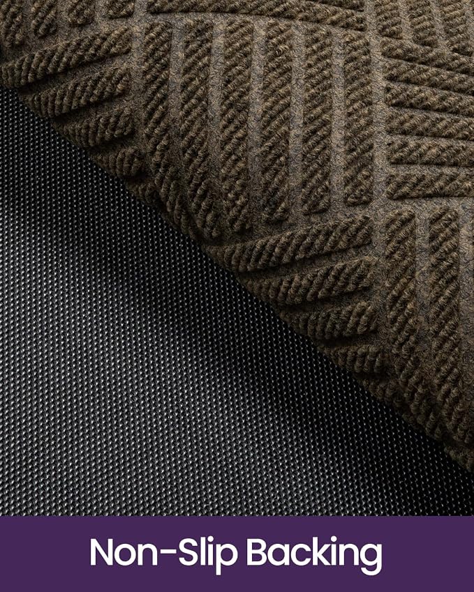 DEXI Front Door Mat Outside Entrance, 3x5 ft Rubber Entry Doormat Heavy Duty - Image 6