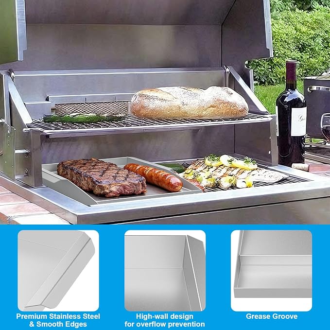 Half Size Griddle Plate for Solaire AGBQ-27 Grills Stainless Steel Griddle - Image 5