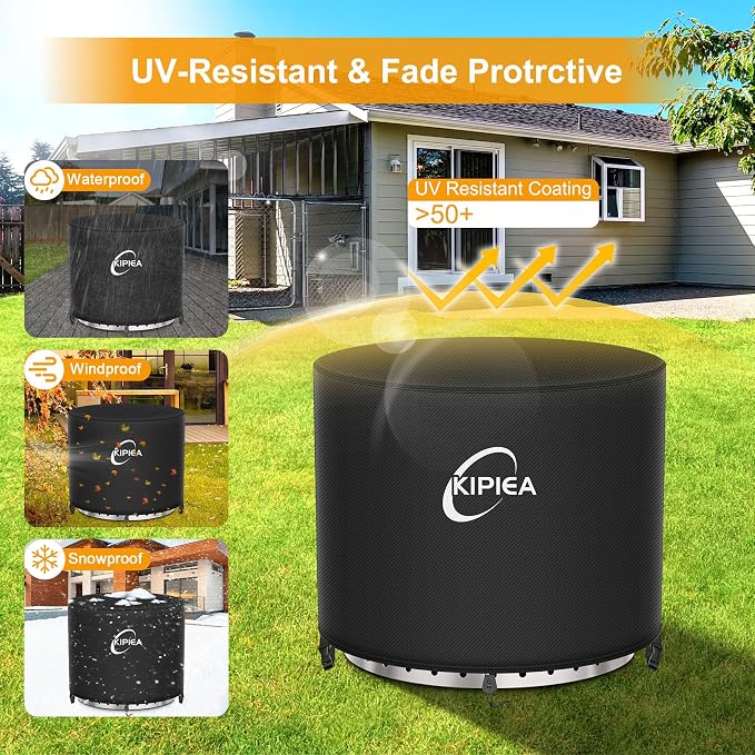 Kipiea Round Fire Pit Cover for Solo Stove Yukon - Image 6