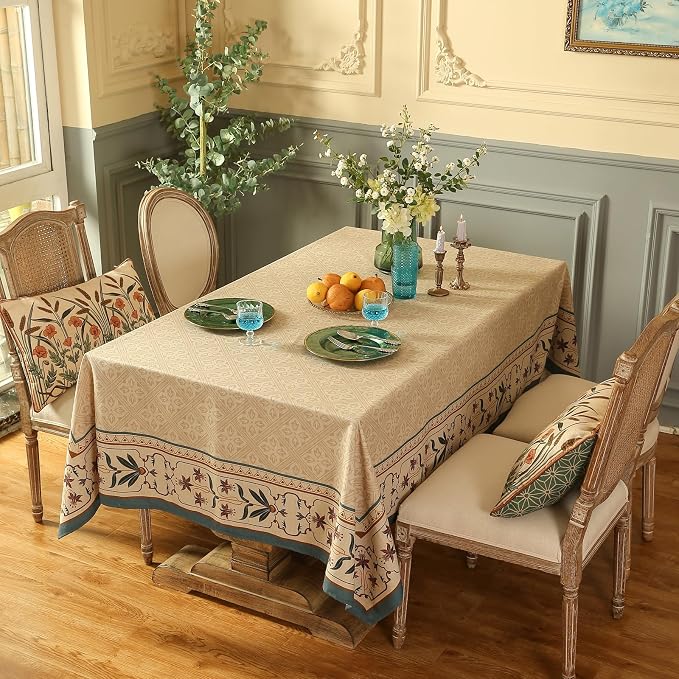 patdrea Designer French Linen Long Tablecloth - Image 8