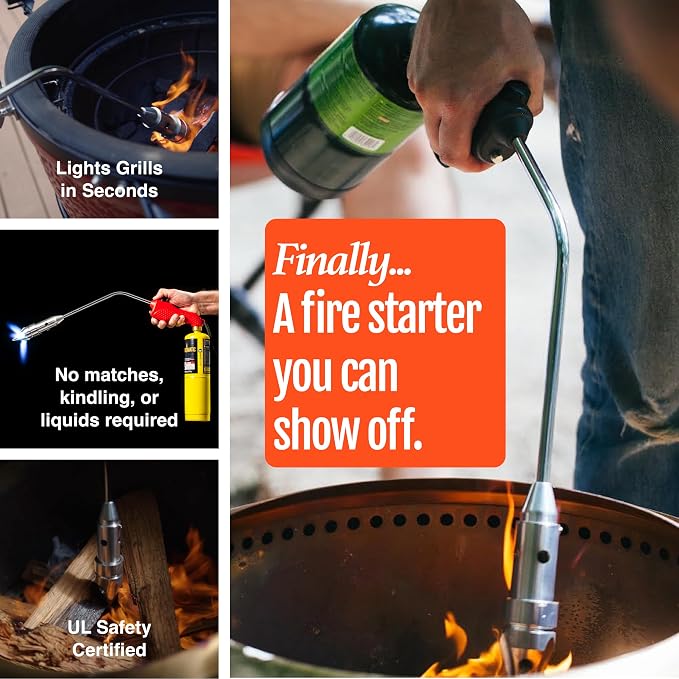 ROCKETFIRE Fire Starter Torch | Perfect Propane Torch Head, Grill Gun, Charcoal - Image 6