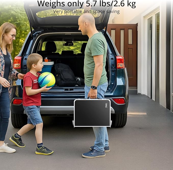Anbte Folding Camping Table, Aluminum 24" x 16" Adjustable Height Small Folding - Image 8