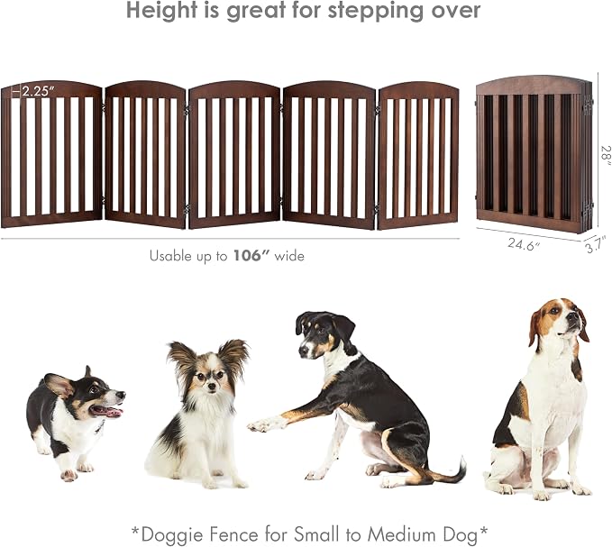 SPIRICH 120" Extra Wide 28" Tall Dog Gate Indoor, Dog Gates - Image 5