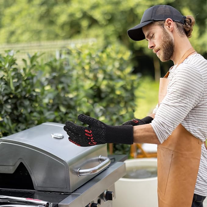 COOLJOB Heat Resistant BBQ Gloves - Image 6