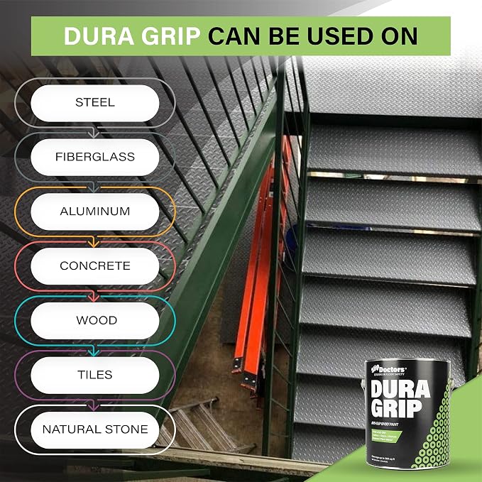 Dura Grip Anti-Slip Paint for Concrete, Tile and Metal – Non-Skid Coating for - Image 3