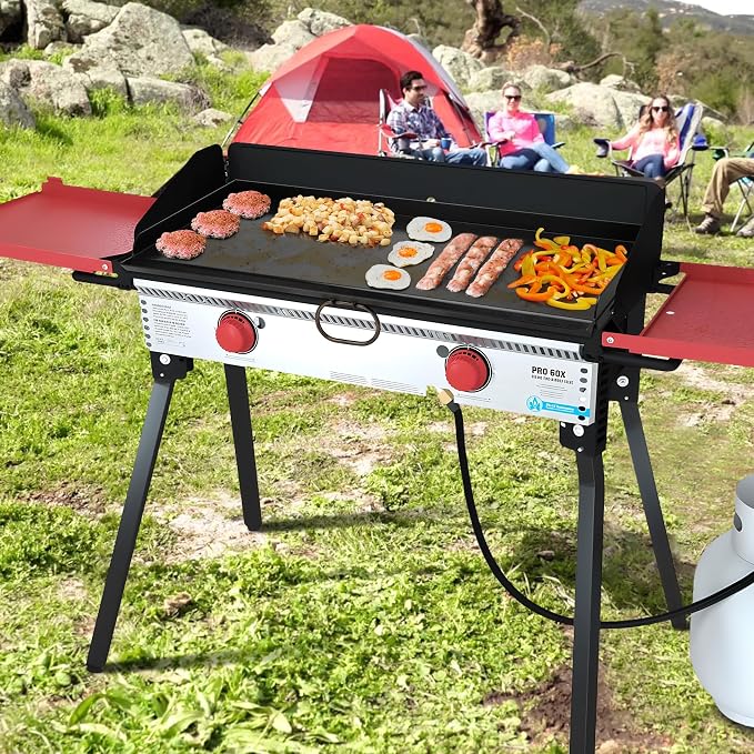 Stanbroil Universal 2-Burner Griddle, Nonstick Flat Top Griddle - Image 8