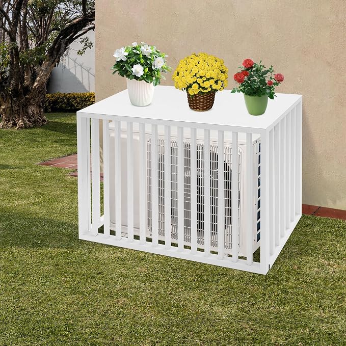 White Air Conditioner Fence - Image 4