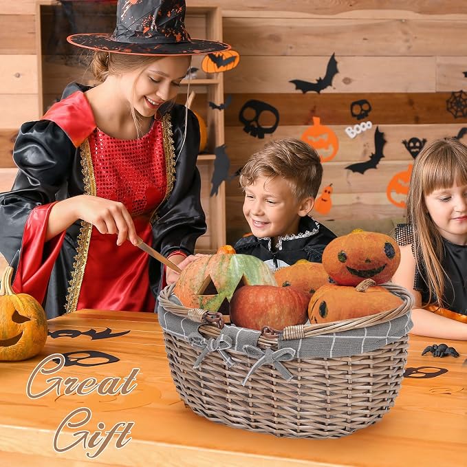 G GOOD GAIN Oval Picnic Basket - Image 9