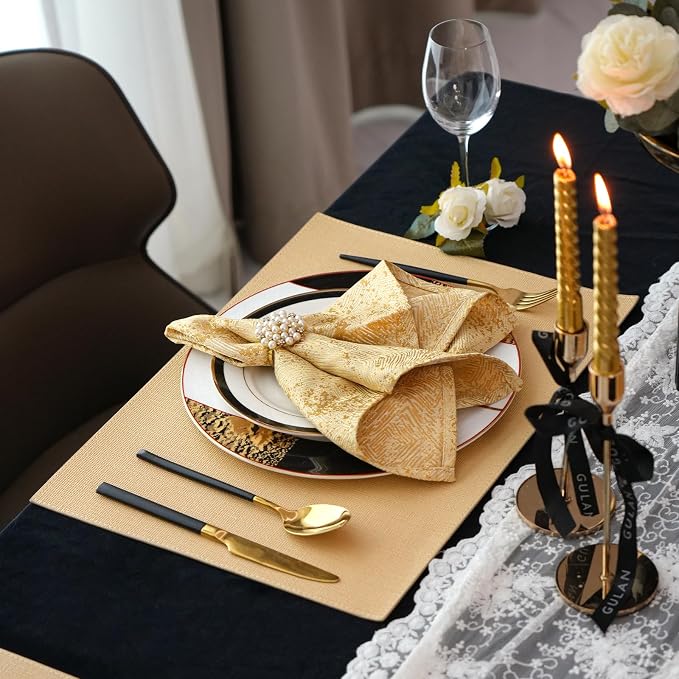Gold Placemats Set of 4 - Image 7