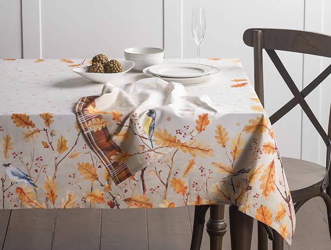 Maison d' Hermine Table Cloth Rectangle Table 100% Cotton 60 x 120 Inches Fall - Image 7