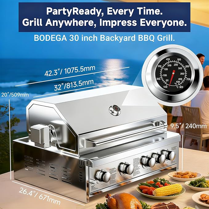BODEGA Stainless Steel Outdoor Kitchen Propane Gas Grill and Outdoor Kitchen - Image 2