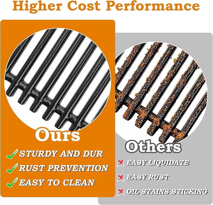 17 3/8 inch Grill Grates for Weber Spirit Grill Parts, Spirit 300 Series Grates - Image 5
