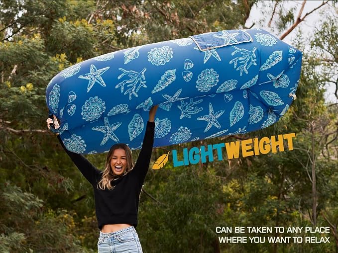 WEKAPO Inflatable Sun Lounger, Air Sofa, Waterproof and Leak-Proof, Picnics and - Image 3