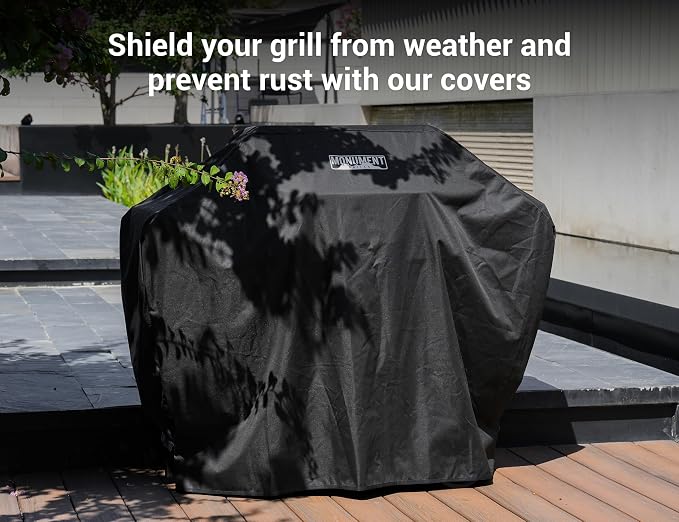 Monument Grills Outdoor Barbecue Stainless Steel 4 Burner Propane Gas Grill - Image 4