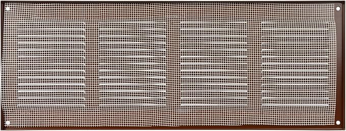 Repa Market Air Vent Cover 16x6 Inch Brown Galvanized Steel Louvered Grill Cover - Image 6