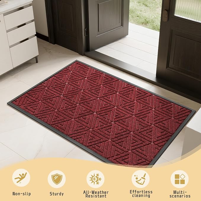 Yimobra Extra Large Door Mat 60x36, All-Weather Waterproof Non-Slip Welcome - Image 7